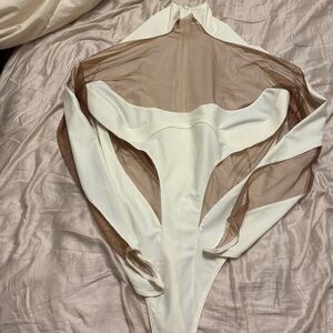 Mugler White Bodysuit